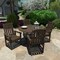 Highwood Usa Lehigh 5pc Round Outdoor Patio Furniture Dining Set AD-DNL48-ACE - alternate 2